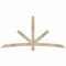 Ekena Millwork Alberta Rough Sawn Timber Gable Bracket, Douglas Fir, 84"W x 42"H x 4"D x 4"F, 12/12 Pitch GBW084X42X0404ALB00RDF - alternate 1